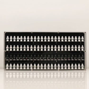 Premium Wall Mounted Display Case for Lego Minifigures - 92 Minifigures
